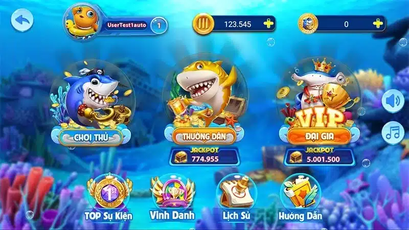 bắn cá rồng online tại 77win